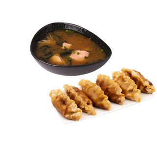 Zupa miso i pierogi gyoza 6szt.