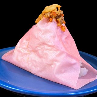 Pikantna wieprzowina z kim-chi onigiri