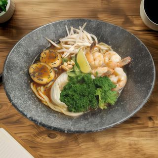 Laksa ramen krewetki