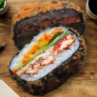 Sushi Burger z Owocami morza