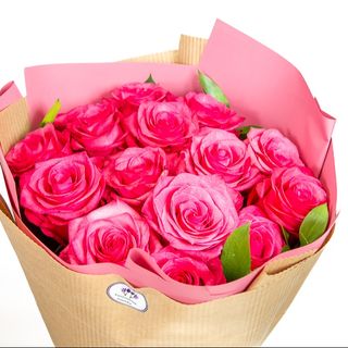 Różowe róże 15 szt