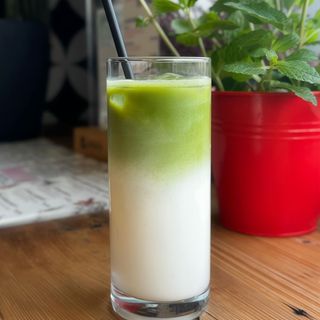 Matcha waniliowa na zimno