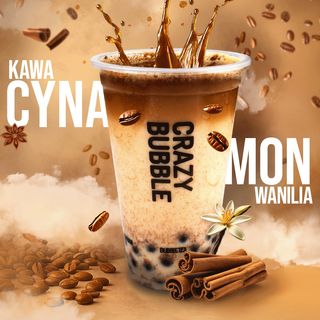 Bubble Coffee Vege  Cynamon Wanilia ( napój owsiany)