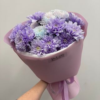  Bukiet z fioletowych chryzantem 