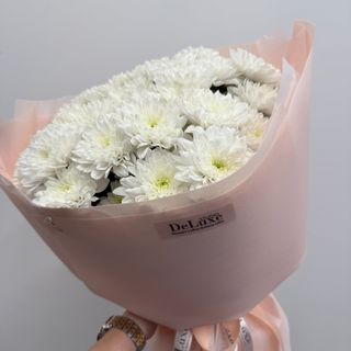 Bukiet z białych chryzantem