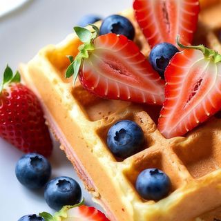 Gofr z owocami sezonowymi