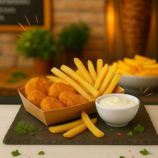 Zestaw 6 szt. nugget's + frytki