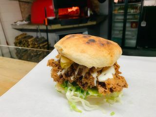 Kurczakburger z Boczkiem i Serem