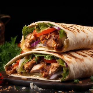 Dürüm döner tortilla duży, wolowina