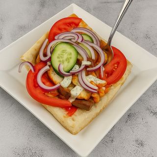 Buła z grillowanym mięsem