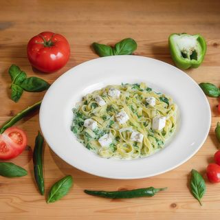 Tagliatelle Ze Szpinakiem 450g