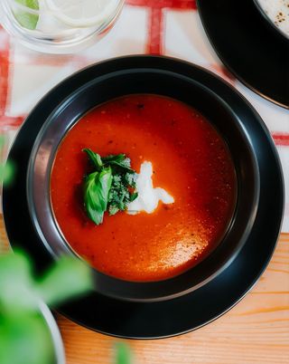 Krem z włoskich pomidorów