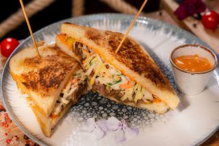 Kanapka z szarpanym polikiem wieprzowym 512g