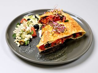 Tortilla z pieczarkami