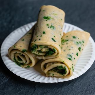 Naleśniki ze szpinakiem i serkiem, 3szt