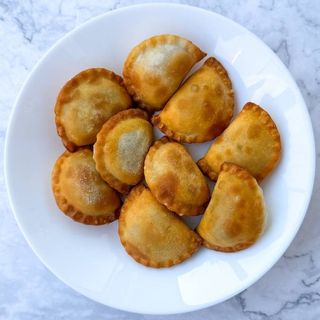 Pierogi ze szpinakiem i serem (porcja XL) gotowane