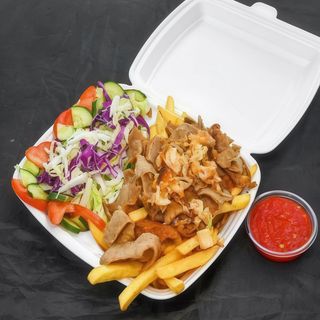 Talerz z frytkami (średni)