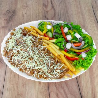 Fatah talerz kebab z serem