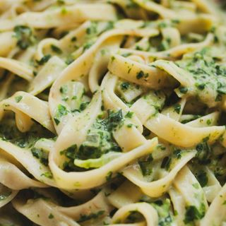 Makaron ze szpinakiem