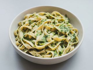Makaron ze szpinakiem