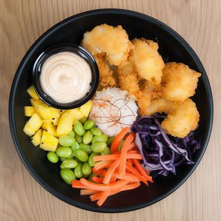 Sushi bowl XL tempura krewetki 