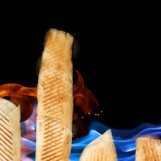 Kebab wegetariański z frytkami duży