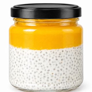 Kokosowy Deser Chia, mango, marakuja