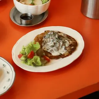 Placki ziemniaczane z pieczarkami