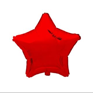 Balon z helem - gwiazdka czerwona