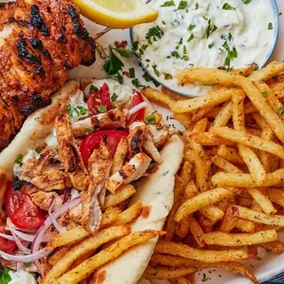 Achari Chicken Tikka Gyros