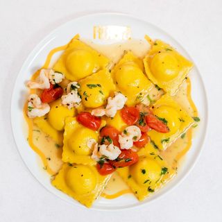 Ravioli al pesce persico