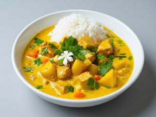 Yellow curry kurczak