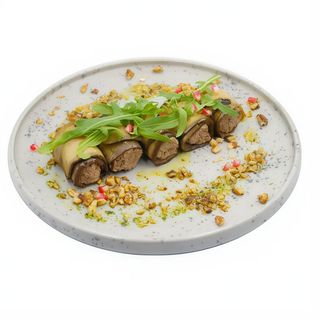 ROLADKI Z BAKŁAŻANA Z NADZIENIEM ORZECHOWYM