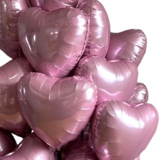 Zestaw różowych balonów z hełem