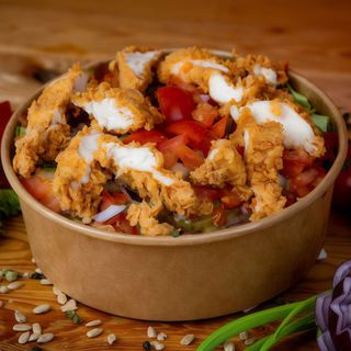 Sałatka z polędwiczkami