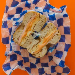 Egg ham cheese