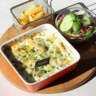 Zapiekany kurczak w sosie gorgonzola