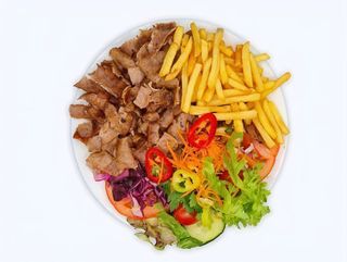 Kebab na talerzu