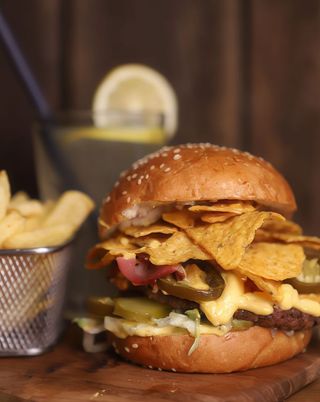 Burger Fiesta Nachos