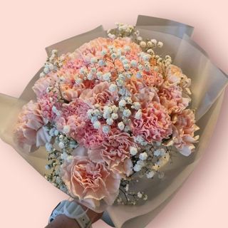 Gipsówka plus goździk 