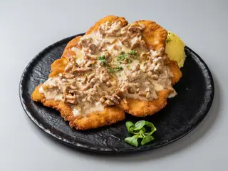 Schab z kurkami