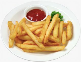 French fries with chaat masala