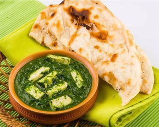 Paneer palak z ryżem