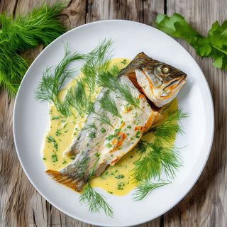 Sandacz w sosie koperkowym