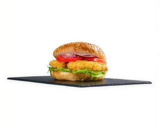 Crispy chicken burger