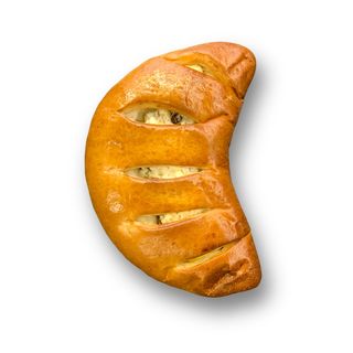 Drożdżówka z twarogiem i rodzynkami