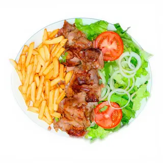 Kebab na talerzu