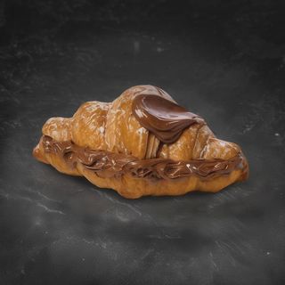 Croissant Francuski Z Kremem Czekoladowo-Orzechowym