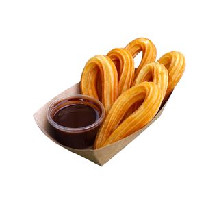 Churros z sosem czekoladowym 