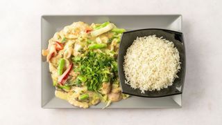 Wieprzowina curry zielone